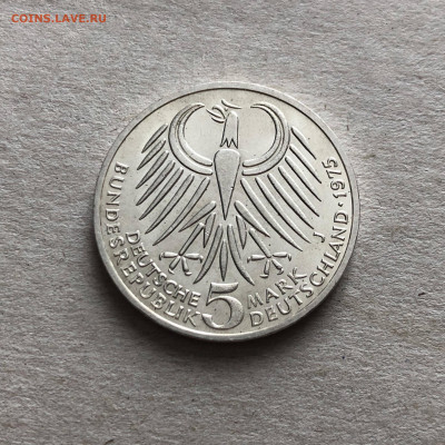 5 марок ФРГ 1975 Фридрих Эберт, до 19.04. - bw-0TmjgS2Y