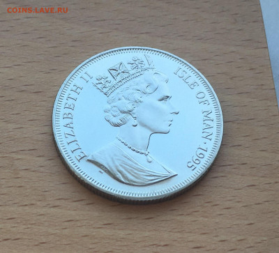 Крона Шайба Остров Мэн 1 крона 1995 Турецкая ангора кошка - IMG_4514.JPG