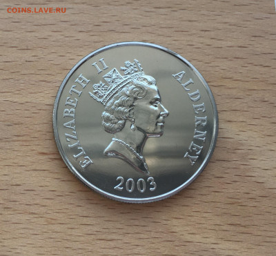 Крона Шайба Олдерни 5 фунтов 2003 Принц Уильям - IMG_4408.JPG