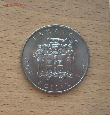 Крона Шайба Ямайка 1$ доллар 1969 Бустаманте Александр - IMG_4497.JPG