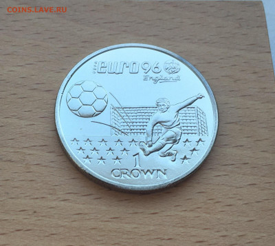 Крона Шайба Гибралтар 1 крона 1996 Чемпионат Европы футбол - IMG_4591.JPG