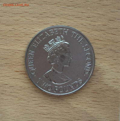 Крона Шайба Джерси 2 фунта 1993 40 лет коронации Королевы - IMG_4418.JPG