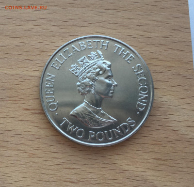 Крона Шайба Джерси 2 фунта 1993 40 лет коронации Королевы - IMG_4420.JPG