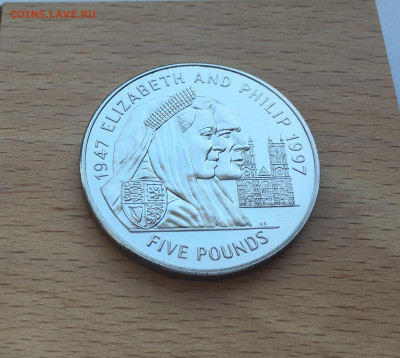 Джерси 5 фунтов 1997 50 лет свадьбе Королевы Елизаветы II - IMG_4470.JPG