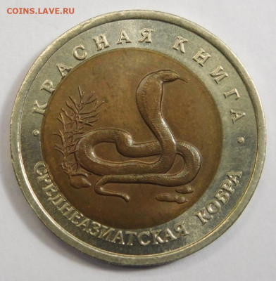 10 руб 1992г.Среднеазиатская кобра.Сдвиг внутренней вставки. - DSCN2912.JPG
