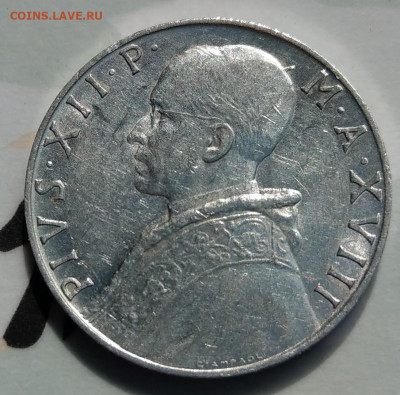 Ватикан 10 лир 1956 (тираж 80000) ФИКС до 20.04 - IMAG1102_2