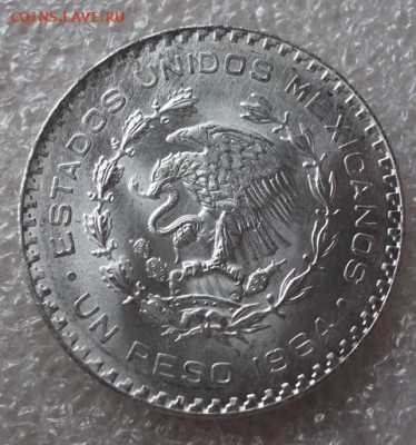 Мексика 1 песо 1964 год. Моралес. - 008.JPG