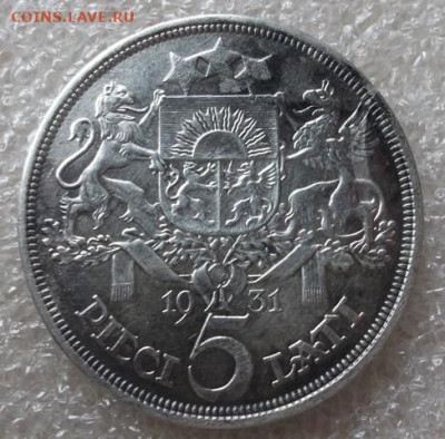 Латвия 5 лати 1931 год. - 004.JPG