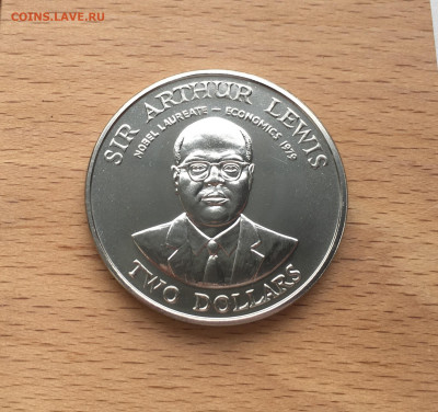 Крона Шайба Восточные Карибы 2$ доллара 1993 - IMG_4715.JPG
