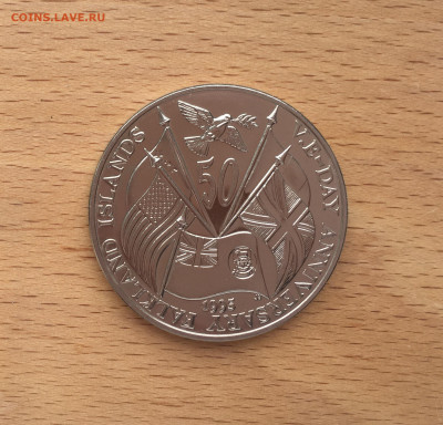 Крона Шайба Фолклендские острова 50 пенсов 1995 флаги - IMG_4700.JPG
