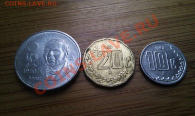 Монеты разных стран и номиналов (пополняемая). - 69 мексика