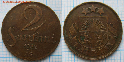 Латвия 2 сантима 1932 до 25-04-21 в 22:00 - Латвия 2 сантима 1932    213-к104-А5