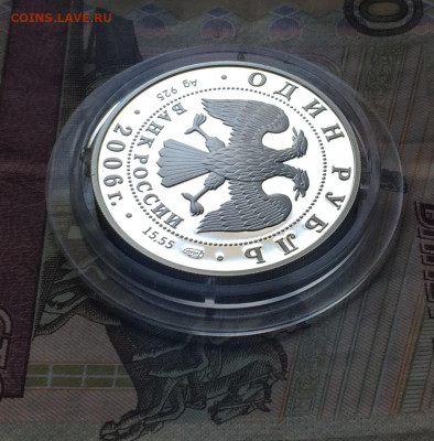 Красная книга. 1 рубль 2006 года.Гусь-сухонос. Пруф до 23.04 - IMG_4814.JPG