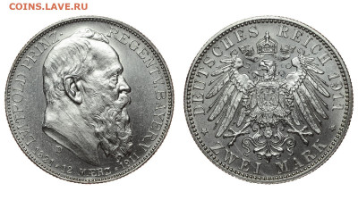 Бавария. 2 марки 1911 г. Регент. До 24.04.21. - Р552.JPG
