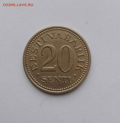Эстония 20 сенти 1935г,до 24.04.2021г в 22.00 мск - 2