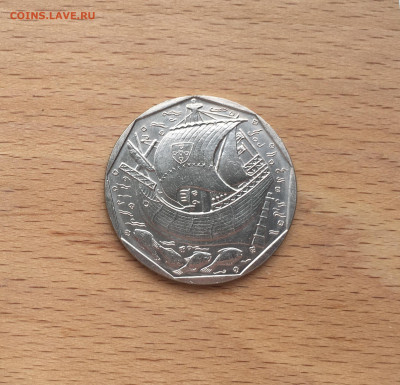 Португалия 50 эскудо 1989 корабль парусник - IMG_4802.JPG
