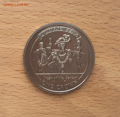 Крона Шайба Гибралтар 1 крона 2005 Орден Подвязки - IMG_4748.JPG