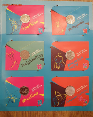 50 пенсов Великобритания 2011-Набор Олимпиада 2012 до 23.04 - 20210421_204144