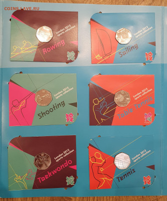 50 пенсов Великобритания 2011-Набор Олимпиада 2012 до 23.04 - 20210421_204140