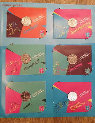 50 пенсов Великобритания 2011-Набор Олимпиада 2012 до 23.04 - 20210421_204136