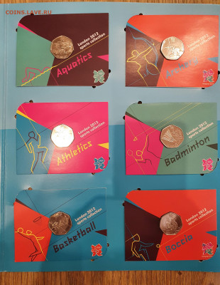 50 пенсов Великобритания 2011-Набор Олимпиада 2012 до 23.04 - 20210421_204128