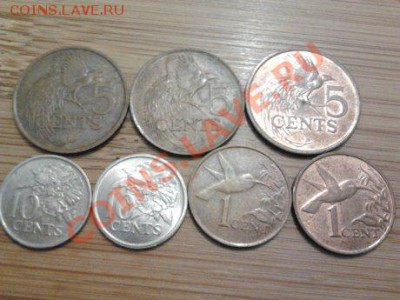 Монеты разных стран и номиналов (пополняемая). - 74 Тринидад и Тобаго
