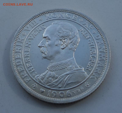 2 кроны 1906 Дания, до 26.04 в 22:00 - дан1906-1