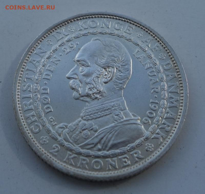 2 кроны 1906 Дания, до 26.04 в 22:00 - дан1906-2