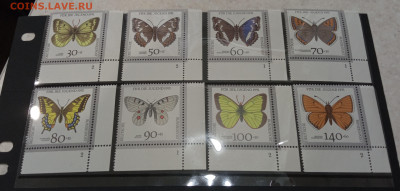 ФРГ 1991 год фауна бабочки полная серия чбн - IMG_20210408_213653