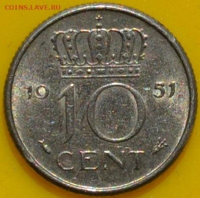 Нидерланды 10 центов 1951. 26. 04. 2021в 22 - 00. - DSC_0091.JPG