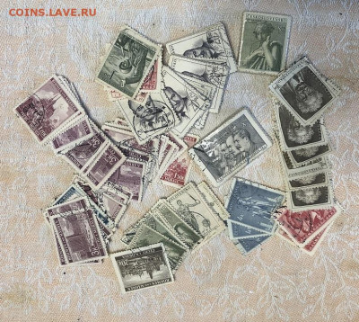 Моравия,Чехословакия гашеные с 1 рубля - image