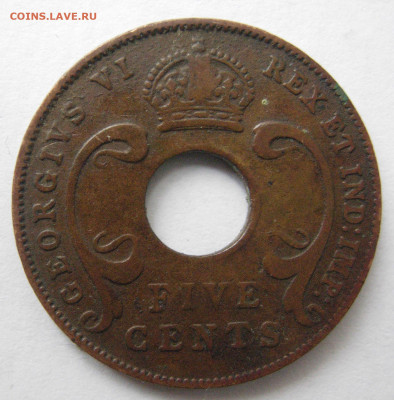 Британская Восточная Африка 5 центов, 1941 до 28.04 - bza_5-41-2