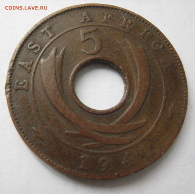 Британская Восточная Африка 5 центов, 1941 до 28.04 - bza_5-41-1