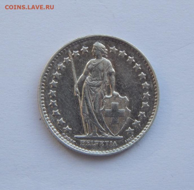 2 франка 1951 года Швейцария - DSCN4712.JPG