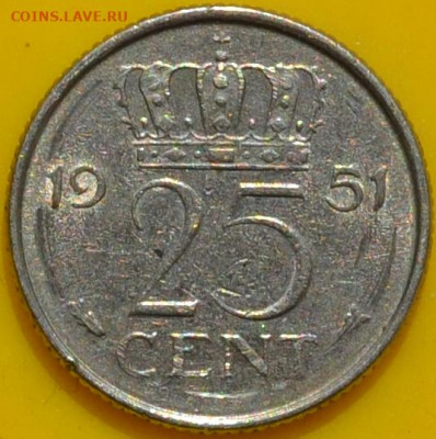 Нидерланды 25 центов 1951. 28. 04. 2021 в 22 - 00 . - DSC_0095.JPG