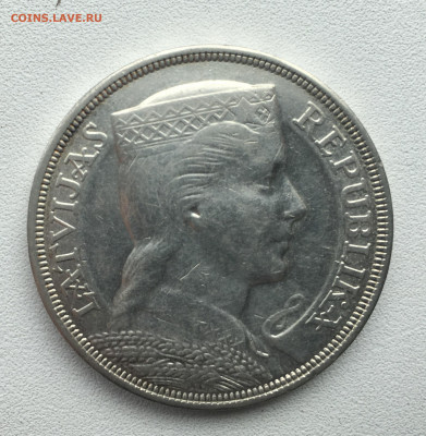 5 лат 1929, 1931,1932 Латвия. Серебро до 30.04.21 22:00 - 333 (1)