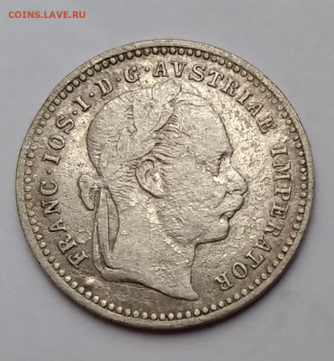 Австрия 10 крейцеров 1872г. серебро до 1.05. 21г.22:00 - 20210426_165111