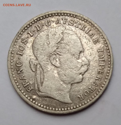 Австрия 10 крейцеров 1872г. серебро до 1.05. 21г.22:00 - 20210426_165214