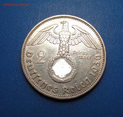 2 рейхсмарки 1936 Е, Германия до 01.05.2021 г. в 22.00 - DSC03861.JPG