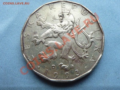 ЧЕХИЯ 20 крон  1993г. ВСАДНИК ребристая  до 21.10.11 в 22-00 - MEMO0022.JPG