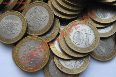 Продам 100 биметаллических десяток из обращения - 3