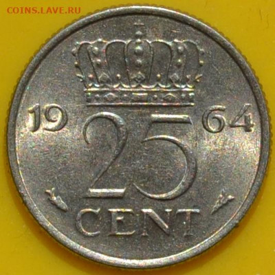 Нидерланды25 центов 1964. 30. 04. 2021 в 22 - 00. - DSC_0107.JPG