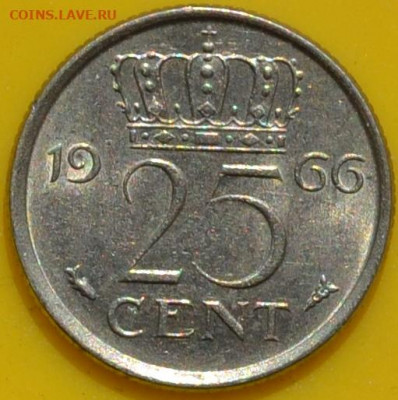 Нидерланды 25 центов 1966. 30. 04. 2021 в 22 - 00. - DSC_0113.JPG