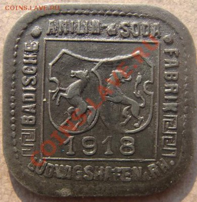 - Германия- 2 Пф  Людвигсхафен 1918- 20.10.11 в 22.00 М - Coin1245(2)