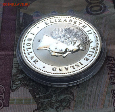 НИУЭ. 1 доллар 2007 года. Год свиньи. Пруф до 02.05.21 - IMG_4754.JPG