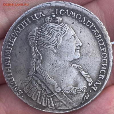 Монета Рубль 1734г. - D98AB21C-0CFA-4242-BA4B-6AE950806022