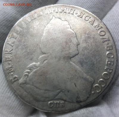 1 Рубль 1789 год спб-яа Екатерина вторая(редкая монета) - ь5ка0щщлд