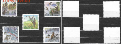 Марки РФ. 1999 №478-482. Охота - РФ 478482