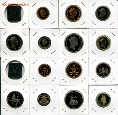 Великобритания набор 1988 пруф до 05.05.21 22-00 мск - GB set 1988 pr