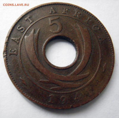Британская Восточная Африка 5 центов, 1941 до 08.05 - bza_5-41-1